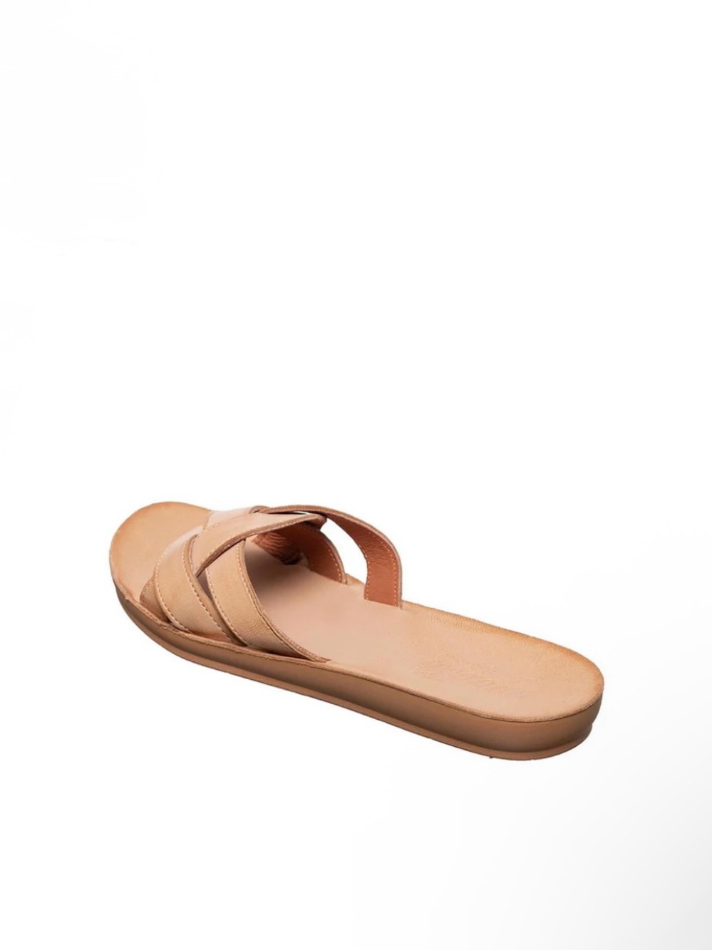 ANTELOPE Alta Woven
Leather Slide Sandal Women's Tan Slide Braided Strap Sz 40 - Picture 3 of 16